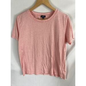 Splendid Pink White Stripe Tshirt Size Large